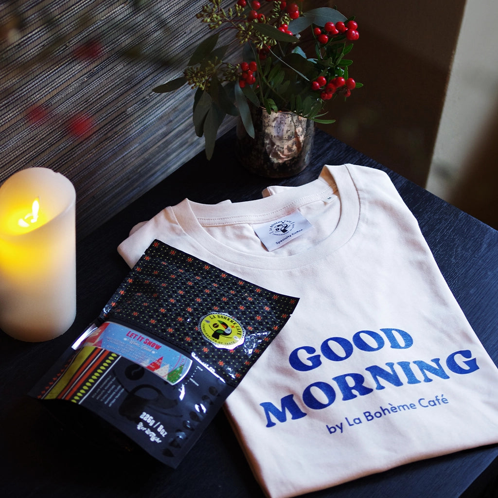 Tricou unisex Good Morning de La Bohème Café 