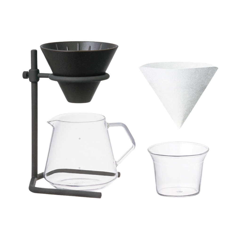 SCS-S04 stojánek na překapávač set 4šálky - La Boheme Cafe - Pražírna výběrové kávy
