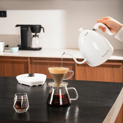 Brewista Artisan Gooseneck Bílá konvice 1 l