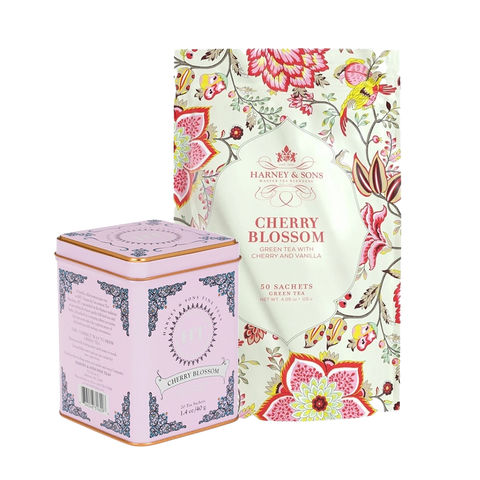 Set ceai verde Cherry Blossom 70 buc